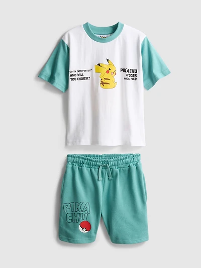 3-9yrs | Pokémon T-Shirt and Shorts Set