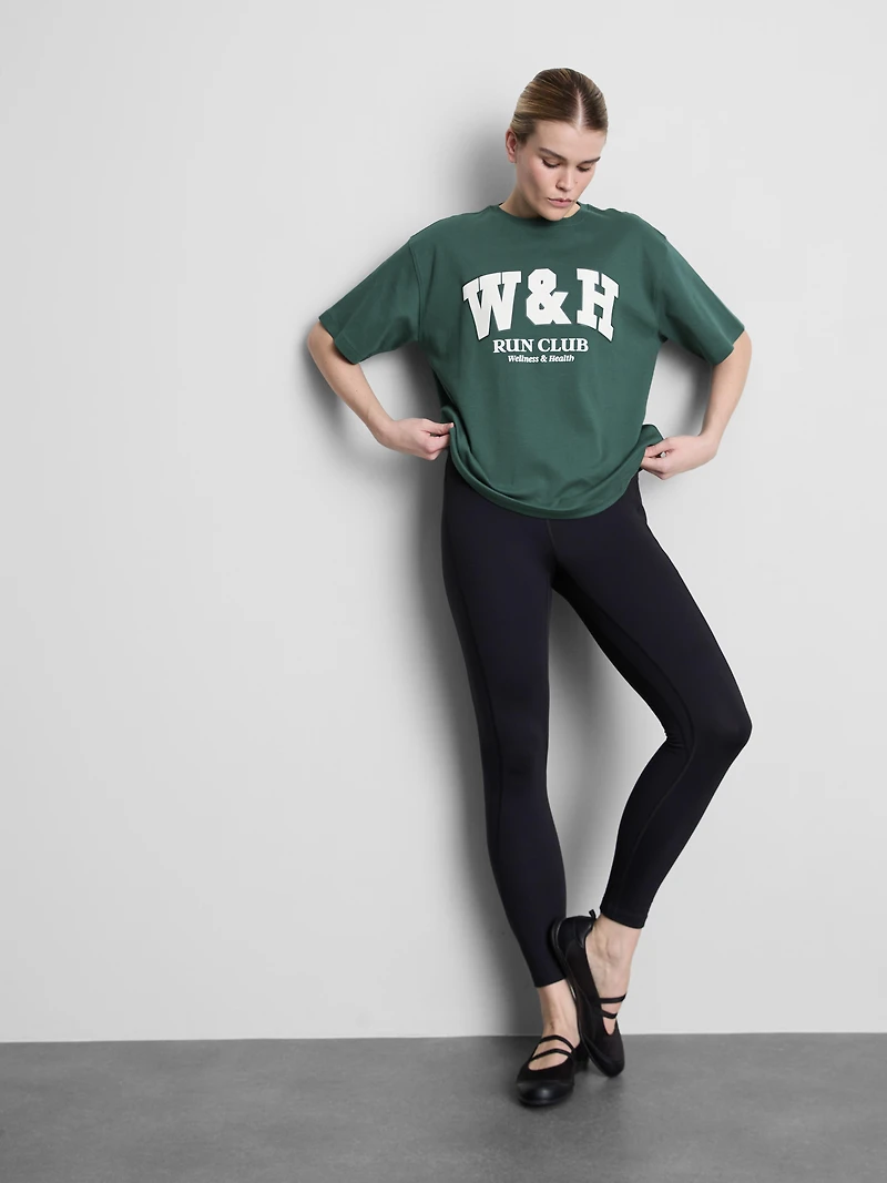 Relaxed Cotton Graphic Active Tee