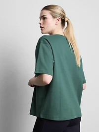 Relaxed Cotton Graphic Active Tee