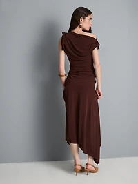 Hanky Hem Midi Skirt