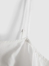 Cotton Embroidered Cropped Cami Top
