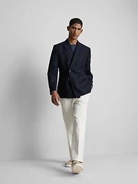 The Edit Double Breasted Suit Jacket