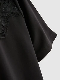 Lace Insert T-Shirt
