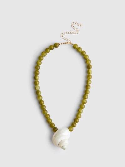 The Edit Beaded Shell Necklace