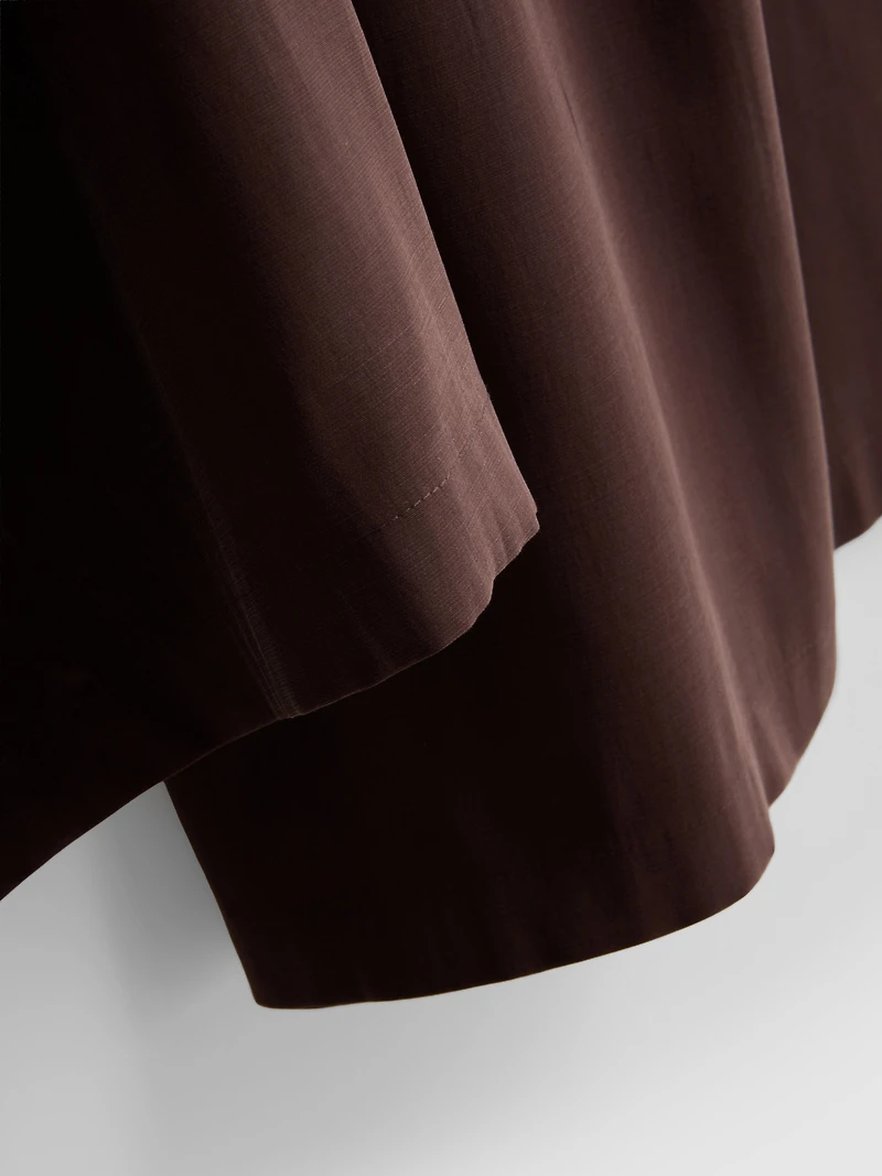 Mid-Rise Wide Leg Culotte Pants