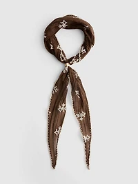 Paula Echevarría Embroidered Scarf