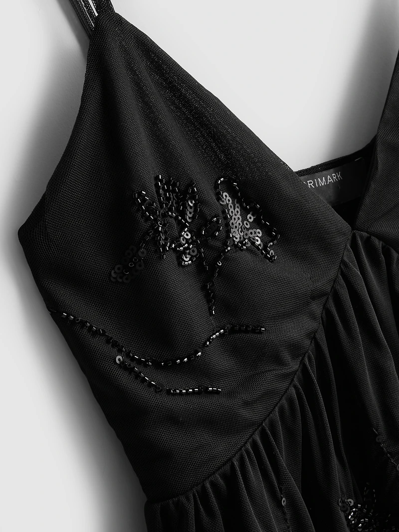Paula Echevarría Beaded Babydoll Top