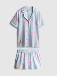 SpongeBob SquarePants Graphic Boyfriend Shorty Pajamas