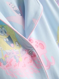 SpongeBob SquarePants Graphic Boyfriend Shorty Pajamas