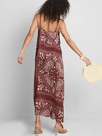 Paula Echevarría Paisley Column Midi Dress