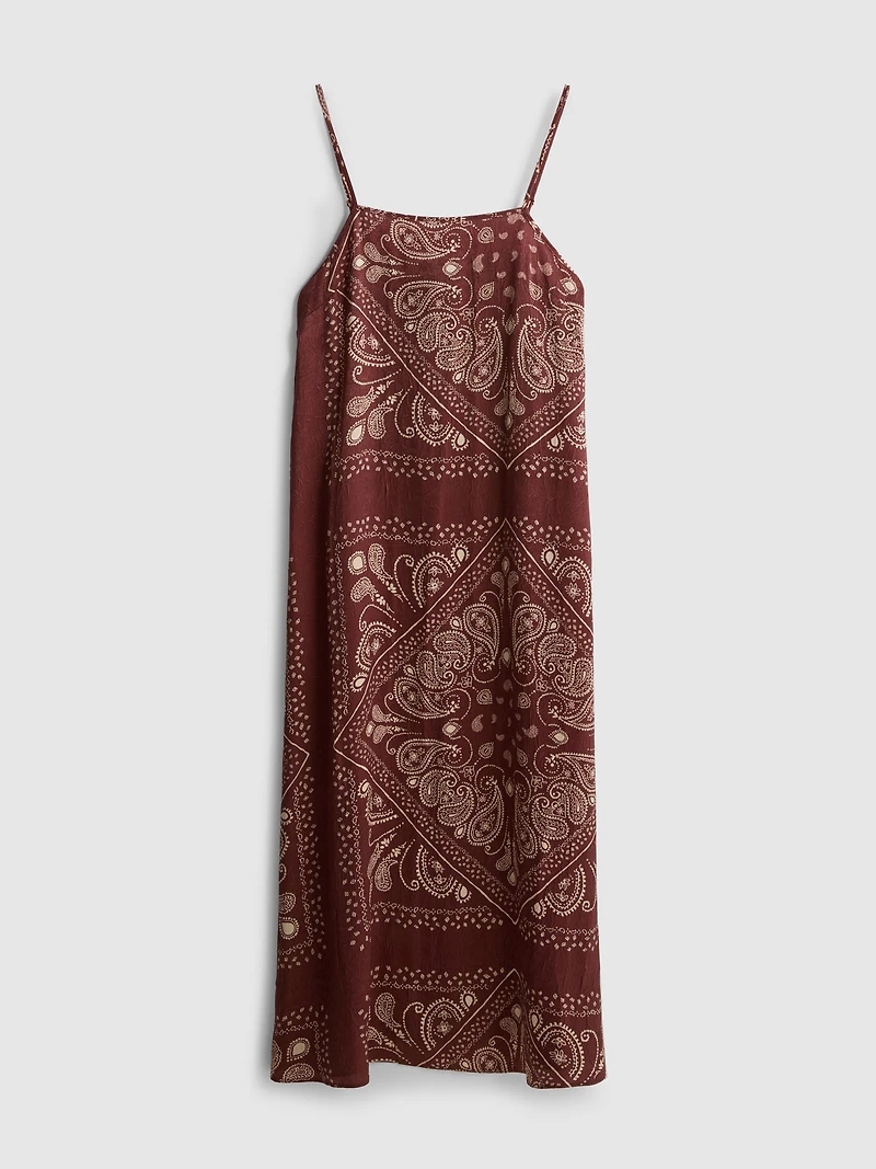 Paula Echevarría Paisley Column Midi Dress