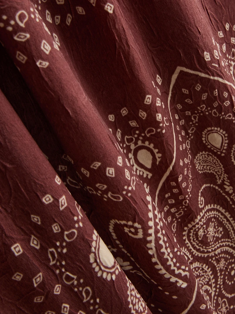 Paula Echevarría Paisley Column Midi Dress