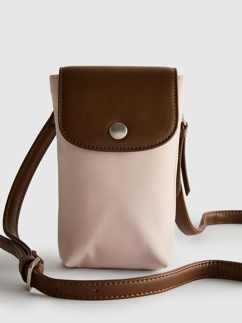 Faux Leather Phone Bag