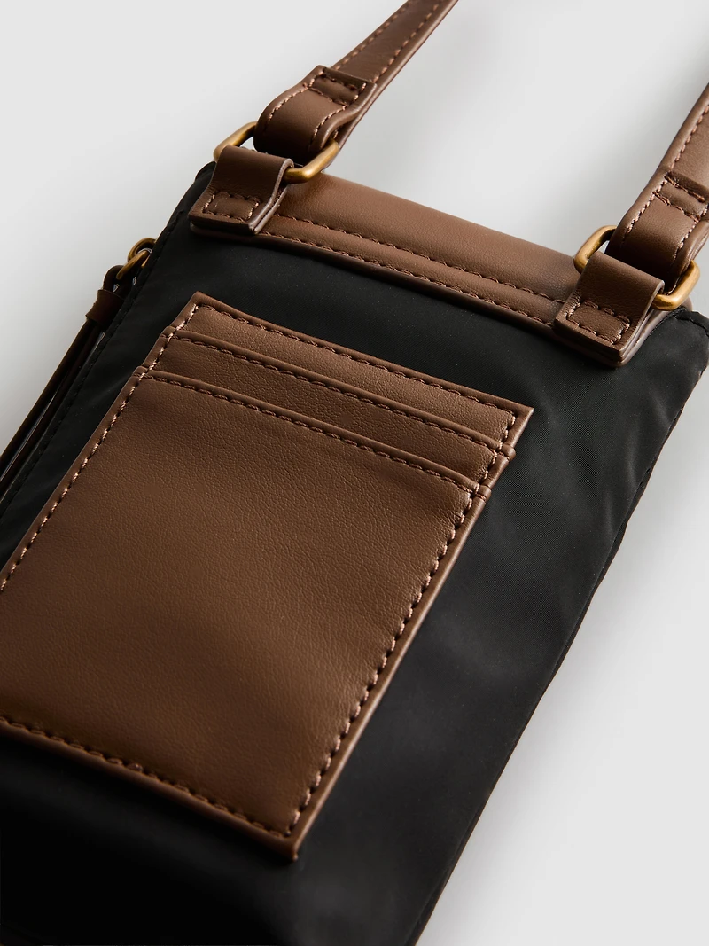 Faux Leather Phone Bag