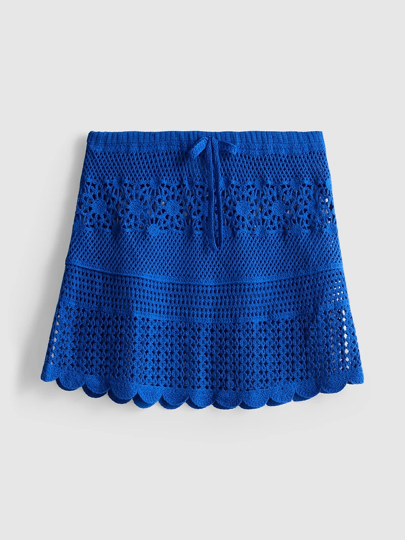 Crochet Beach Mini Skirt