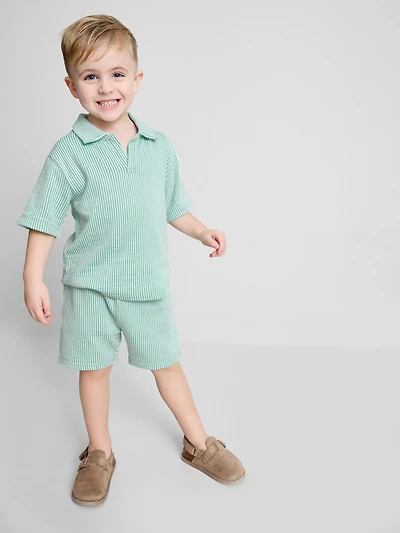 1.5-9yrs | Stripe Shirt and Shorts Set