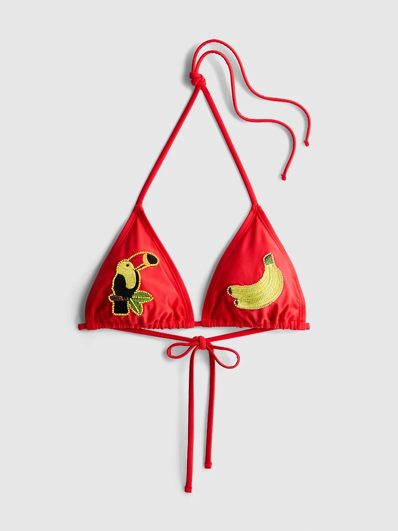Toucan Triangle Bikini Top