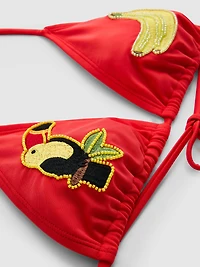 Toucan Triangle Bikini Top