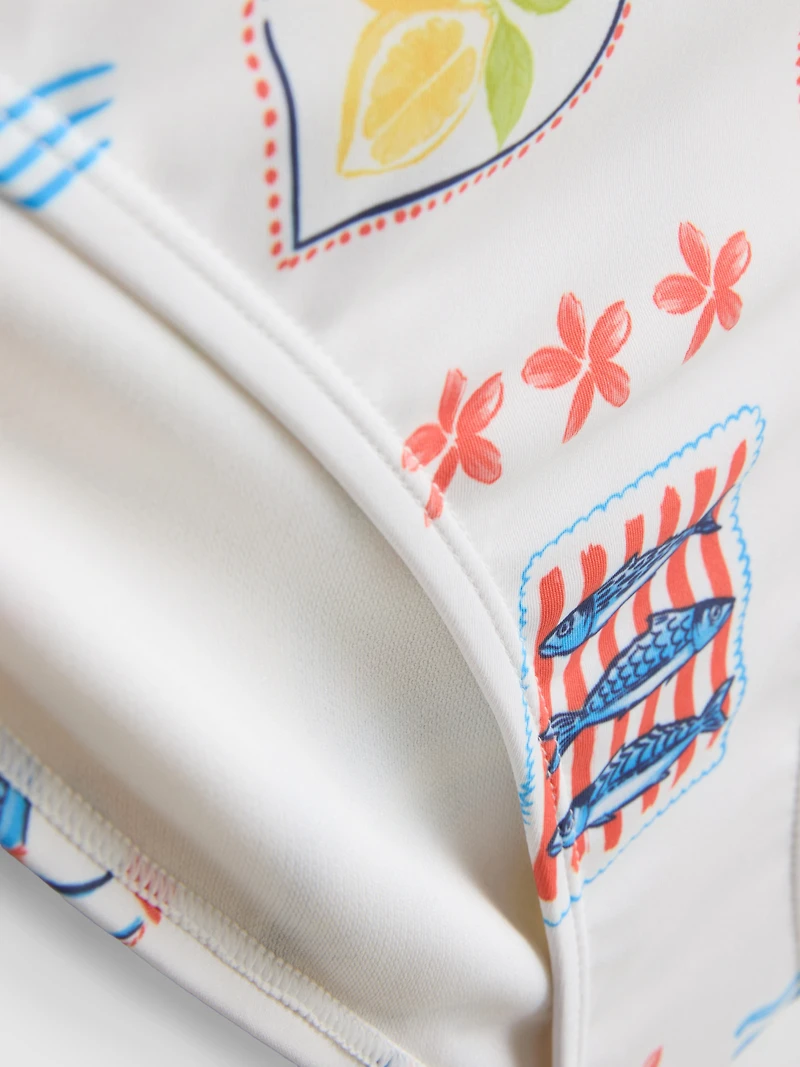 2pk Printed Side-Tie Bikini Bottoms