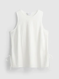 Textured Side-Tie Tank Top