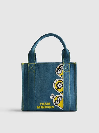 Despicable Me Denim Minions Mini Tote Bag