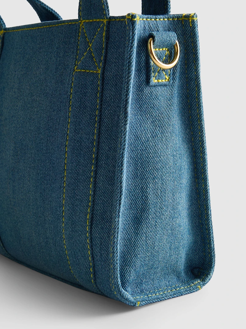 Despicable Me Denim Minions Mini Tote Bag