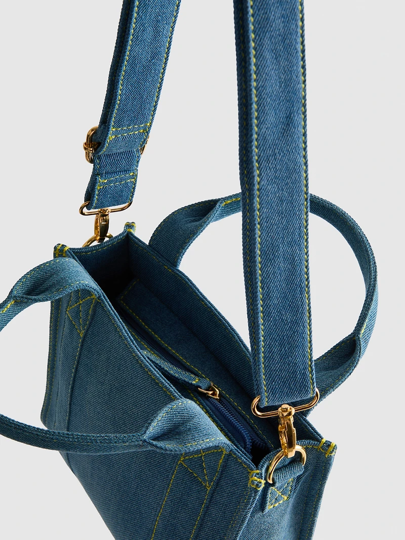 Despicable Me Denim Minions Mini Tote Bag