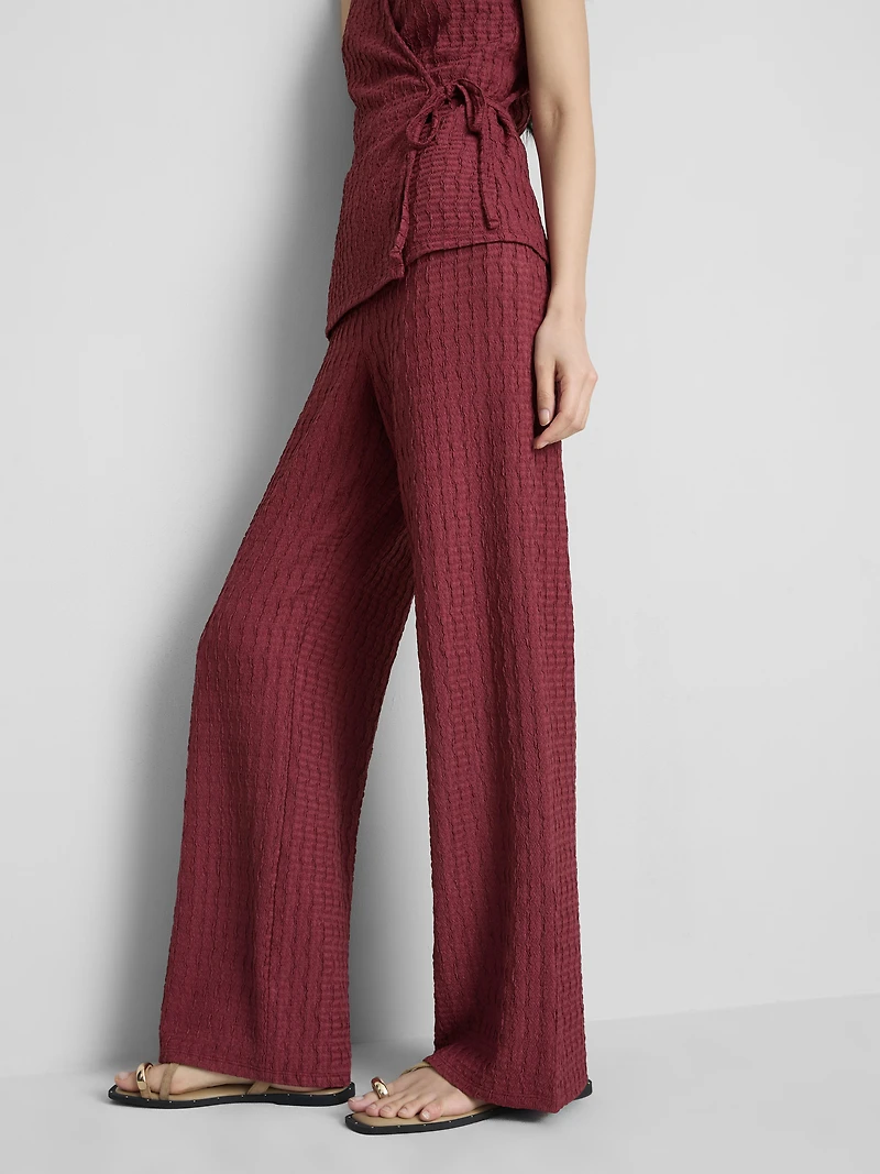 Crinkle Wide Leg Pants
