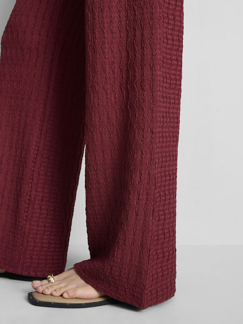Crinkle Wide Leg Pants