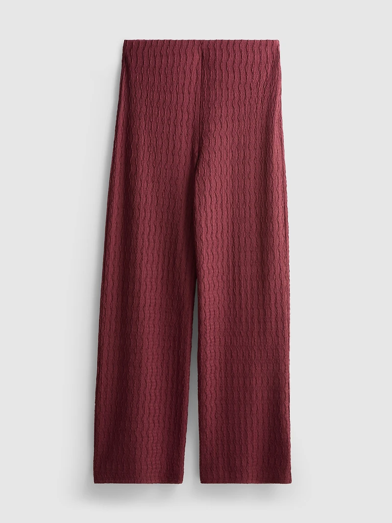 Crinkle Wide Leg Pants