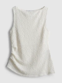 Paula Echevarría Ruched Crinkle Tank Top