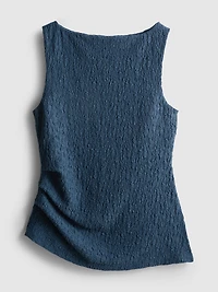 Paula Echevarría Ruched Crinkle Tank Top