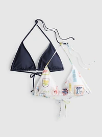 2pk Triangle Bikini Top