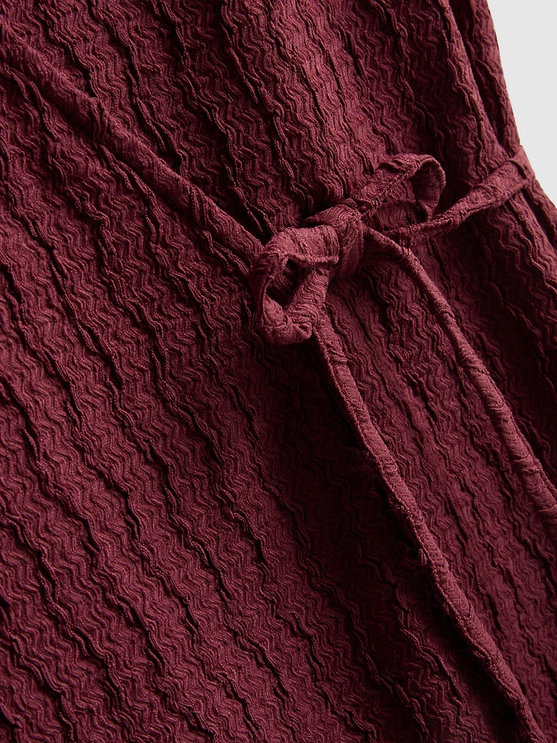 Crinkle Tie Detail Waistcoat