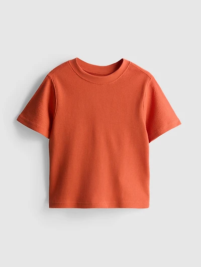 1-9yrs | Pure Cotton Waffle Textured T-Shirt