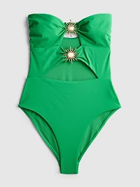 Cut-Out Sun-Detail Swimsuit