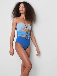 Cutout Bandeau Swimsuit