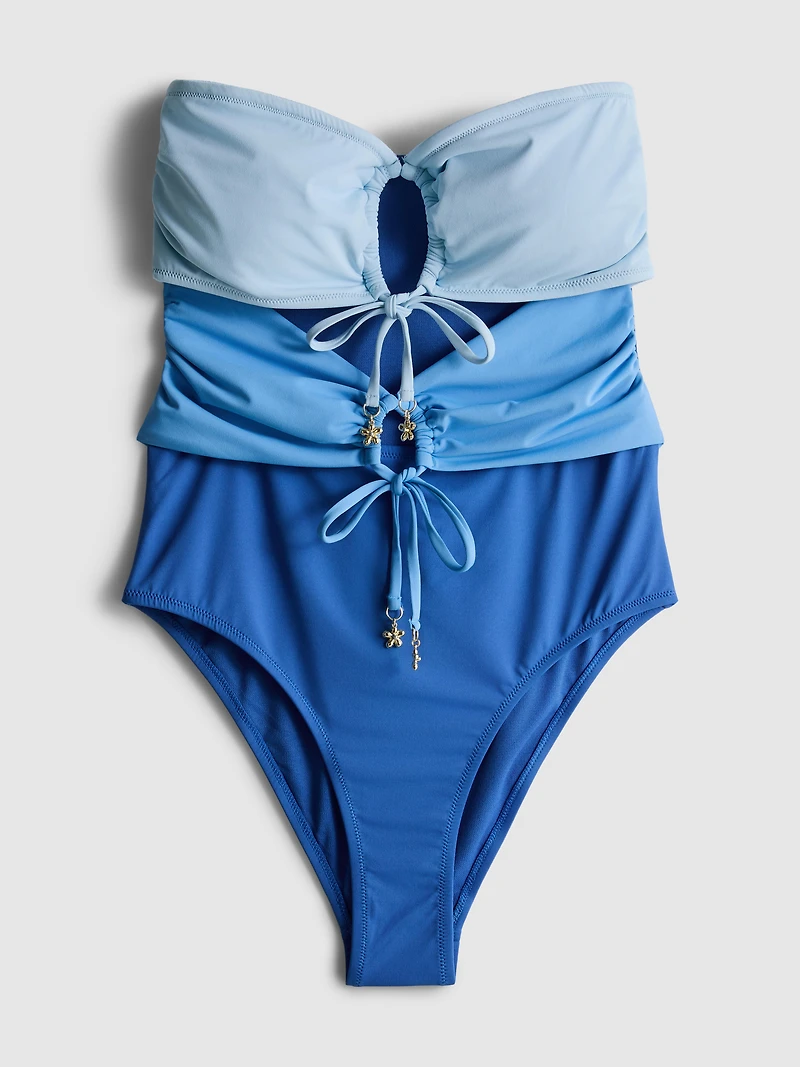 Cutout Bandeau Swimsuit