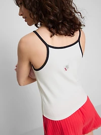 The Devil Wears Prada Ribbed Pajama Vest