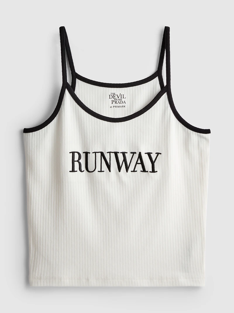The Devil Wears Prada Ribbed Pajama Vest