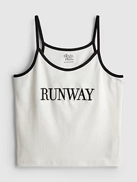The Devil Wears Prada Ribbed Pajama Vest