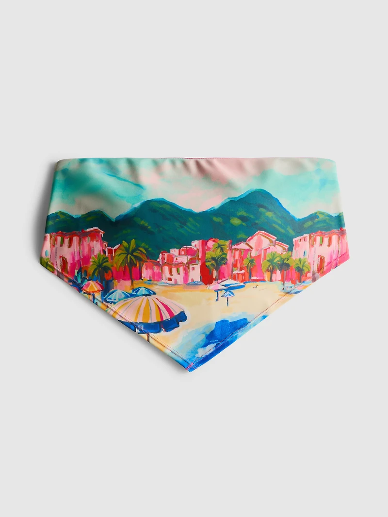 Scenic Print Bandana Bikini Top