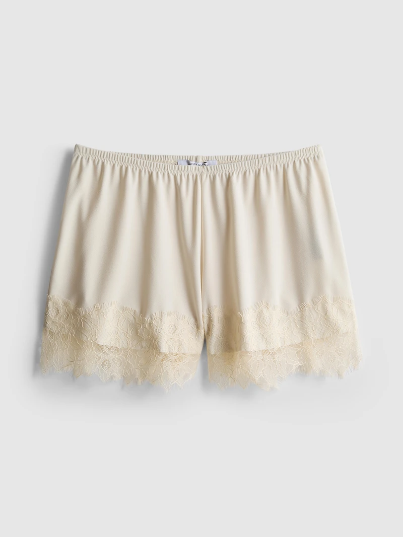 Paula Echevarría Lace-Trim Shorts