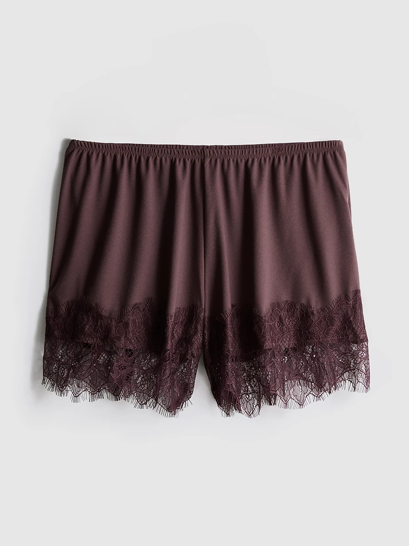 Paula Echevarría Lace-Trim Shorts