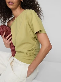 Paula Echevarría Ruched Off-Shoulder Top