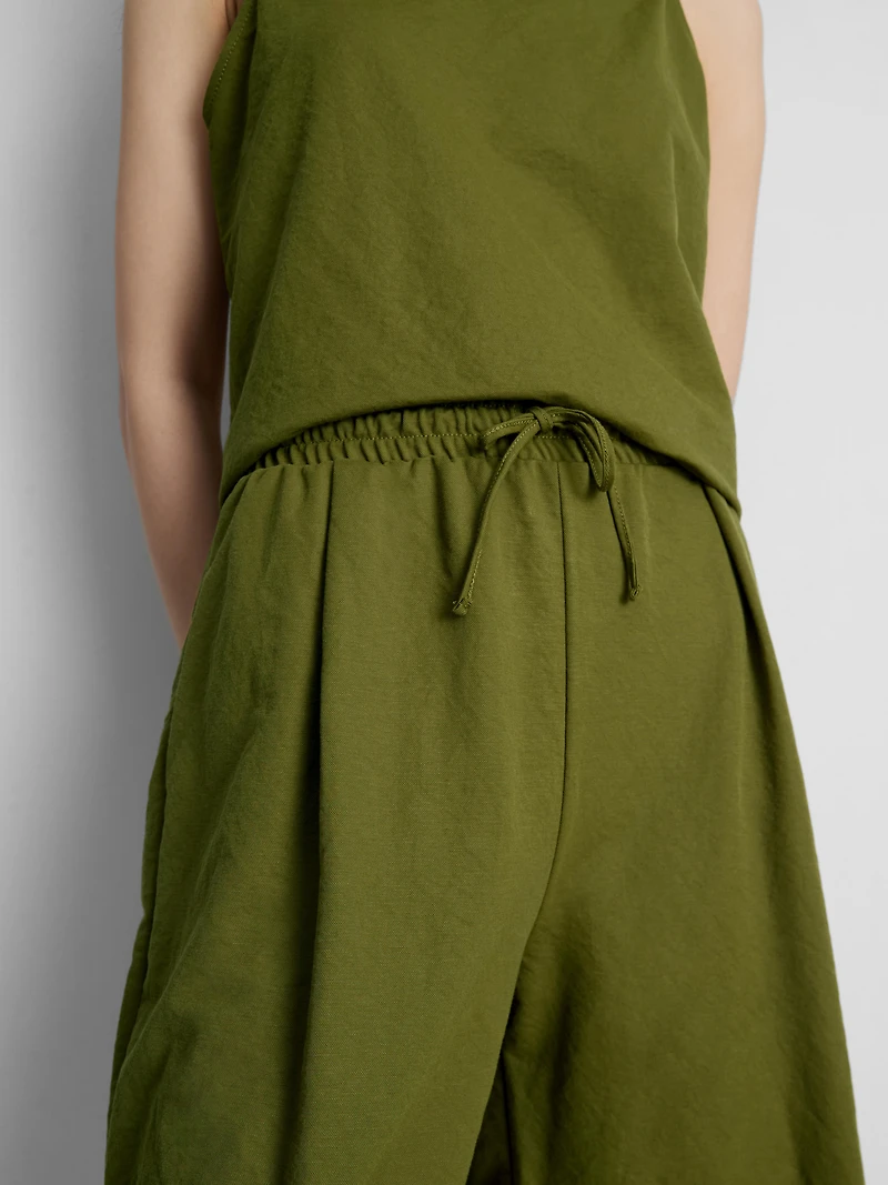 Relaxed Textured Bermuda Shorts