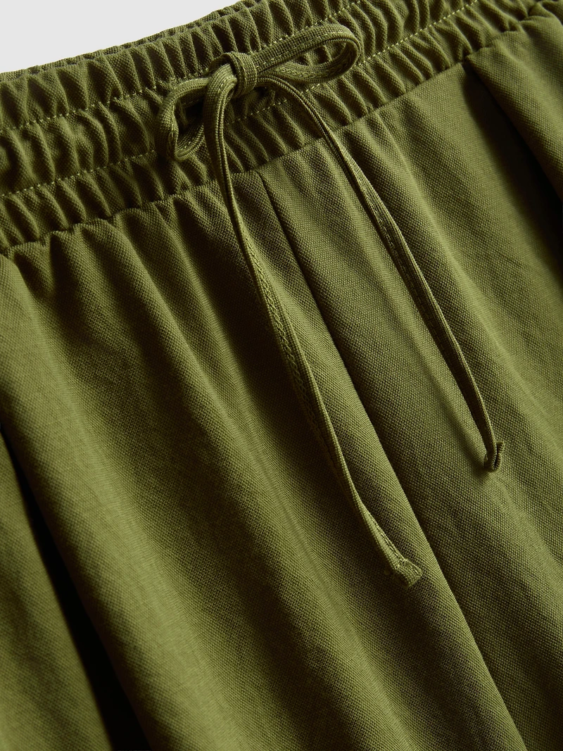 Relaxed Textured Bermuda Shorts