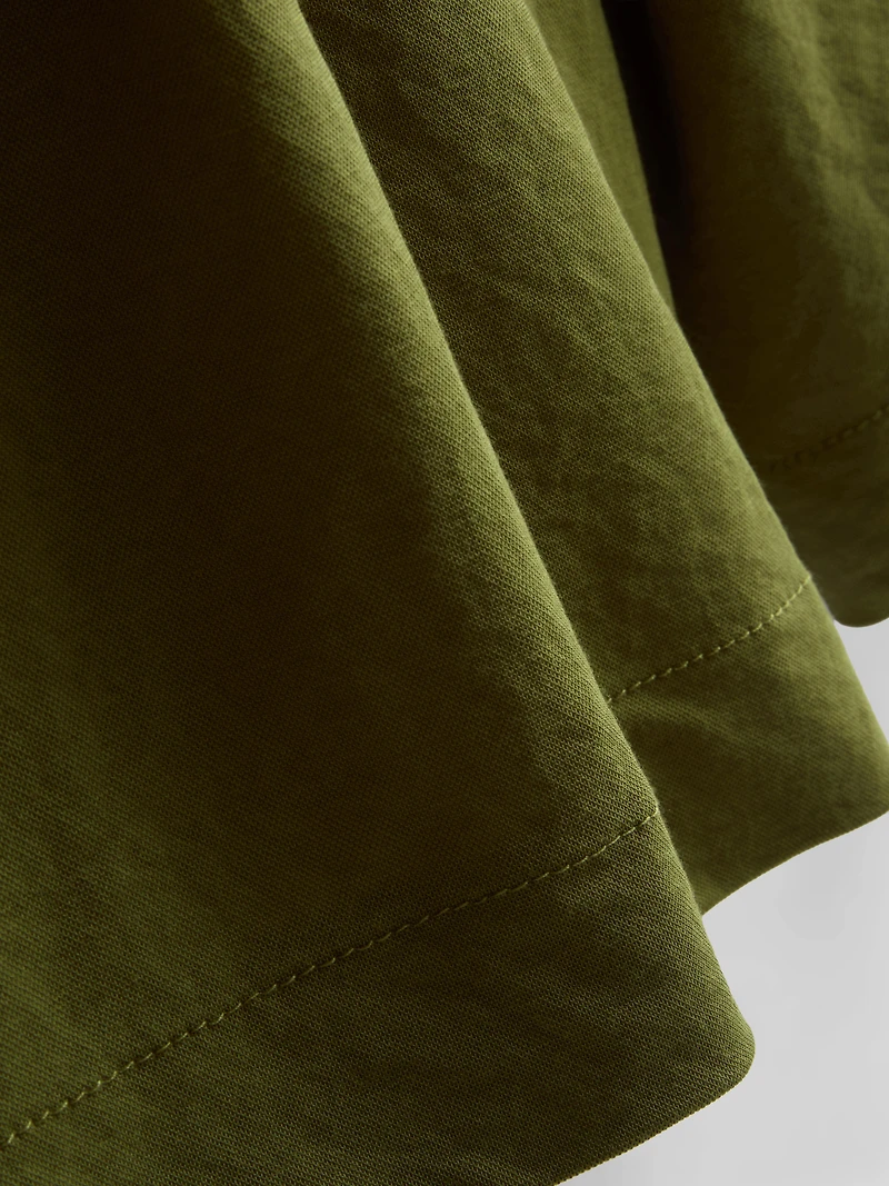 Relaxed Textured Bermuda Shorts