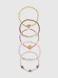 5pk Disney’s Winnie the Pooh Beaded Charm Bracelets