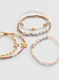 5pk Disney’s Winnie the Pooh Beaded Charm Bracelets